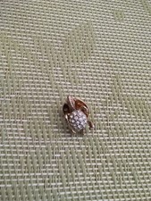 Kleine Mini Pin Brosche -Schildkröte- mit fu...