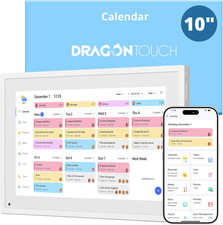 Digital Calendar Touch Screen 10 Inch, Electronic Calendar Chore Chart for Famil