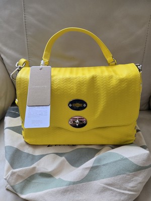 Zanellato Posttasche Größe S aus weichem Kaschmir Farbe Kaisergelb