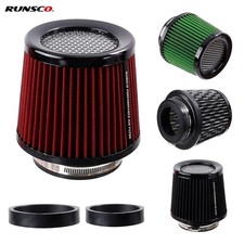 3inch 76mm High Flow Inlet Cold Air Intake Cone Replacement Dry Air Filter