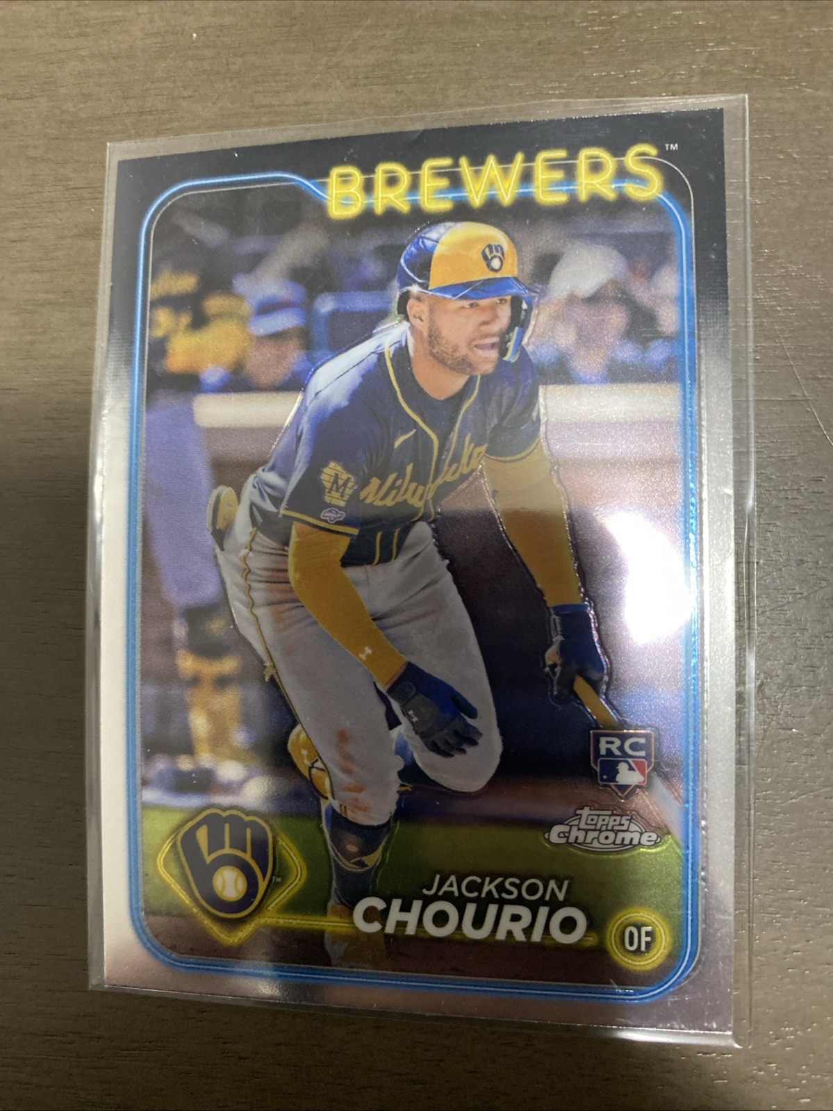 Jackson Chourio 2024 Topps Chrome Rookie 161 Milwaukee Brewers RC