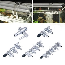 Aquarium Air Flow Line Stainless Steel Control Valve Pump Tube Splitter  