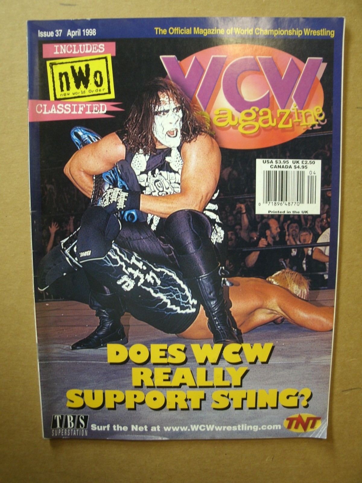 WCW MAGAZINE APRIL 1998 Issue 37 WRESTLING NWO STING