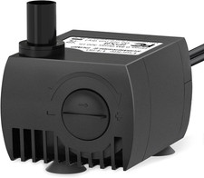 80 GPH Submersible Water Pump 4W 2.4Ft High Lift Quiet Pump for Fountain Aquariu