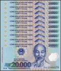 Vietnam 20000 Dong, 2021, P-120l, UNC, Polymer X 10 PCS
