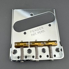 Left Hand Fender Vintage Style Telecaster guitar Bridge Brass Saddles