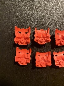 Lego Bionicle Lehvak Red Krana Mask Set Of 8, Xa Za Vu Ca Yo Ja Su Bo, #3 