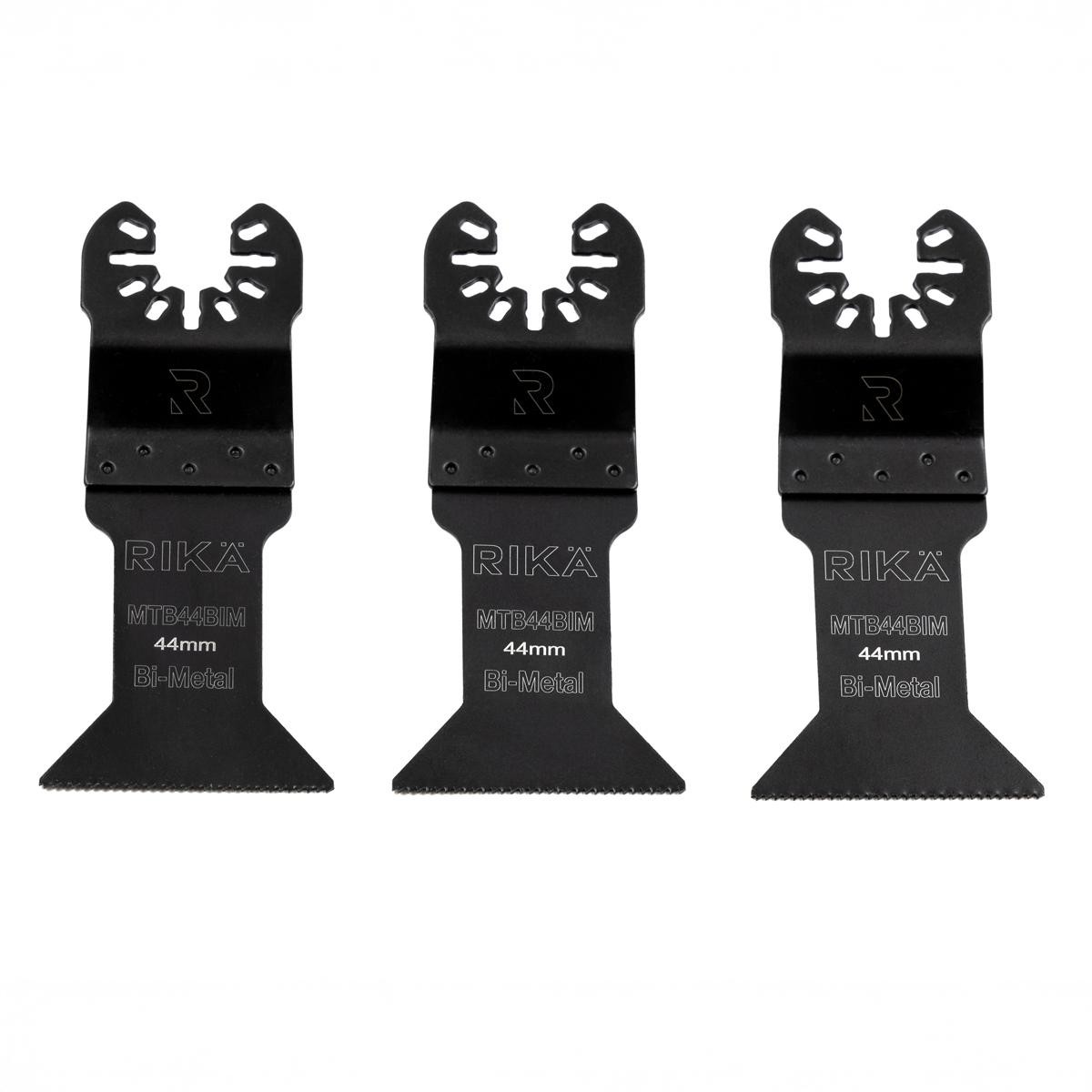 RIKA Multitool Blade Set 3pk 44mm Pro/DIY Quick Release Shank Compatibile Fit