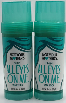 2PK Not Your Mothers 3 in 1 All Eyes On Me Wax Stick ~ 2.4 oz EA ~ NEW ~FASTSHIP