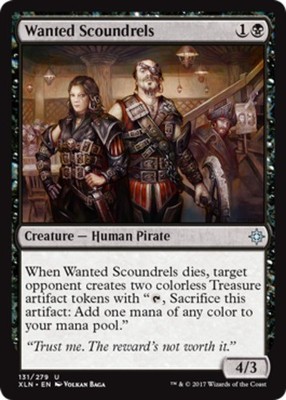4x Wanted Scoundrels - Foil NM-Mint, English Ixalan MTG Magic