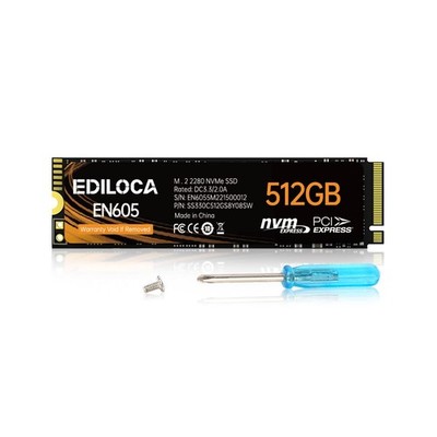 Ediloca EN605 SSD M.2 2280 PCIe NVMe Gen3x4 Interne Festplatte for Laptop PC