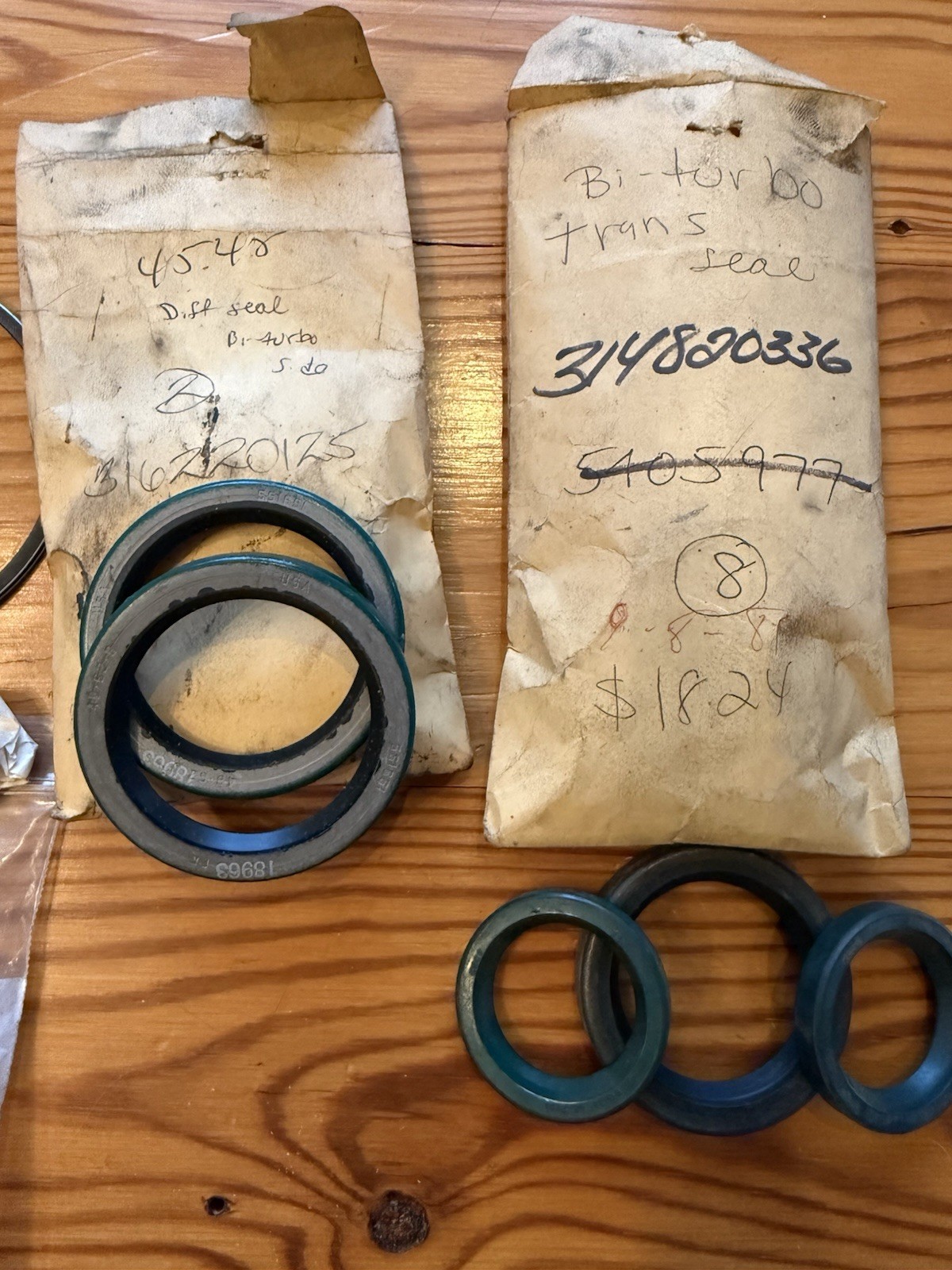 Maserati Biturbo Differential Transmission Seals Valve Lot