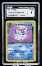 Dark Vaporeon #45 1st Edition Team Rocket 2000 Pokémon CGC 7 💦 on eBay