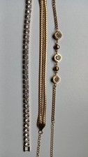 Ladies Gold and Silver Braclet Set