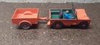 VINTAGE DINKY TOYS 340/1 LAND ROVER SERIES ONE & TRAILER  1950s