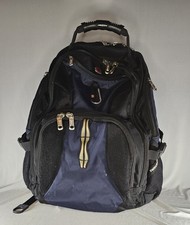 SwissGear 1900 ScanSmart 17" Laptop Backpack TSA-Approved Black Blue Airflow