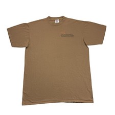Vintage 90s Shirt Mens XL Brown NEL Technical Facility Single Stitch Made In USA