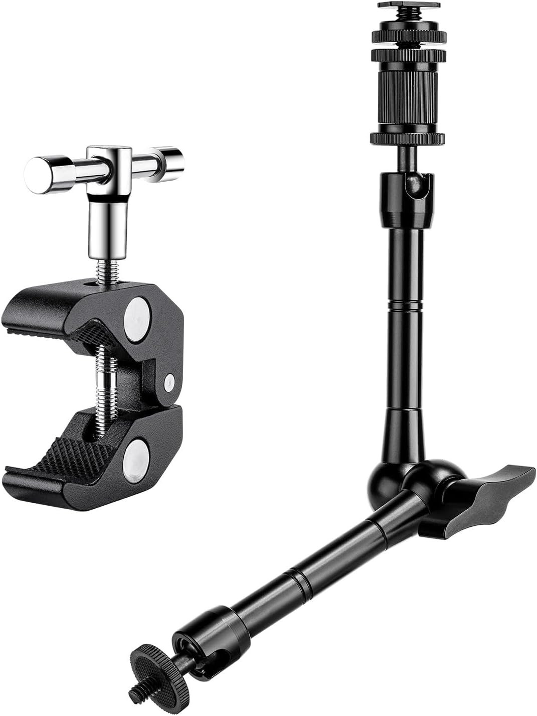 11 Inch Articulating Magic Arm + Super Clamp for DSLR Rig Camera to LCD Monito, 
