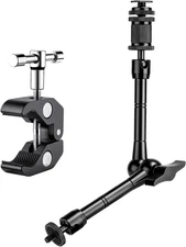 11 Inch Articulating Magic Arm + Super Clamp for DSLR Rig Camera to LCD Monito, 