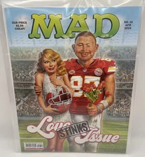 MAD MAGAZINE #36 Love Stinks Issue! Taylor Swift & Travis Kelce 2ND PRINT NM B&B