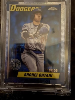 Topps 2025 Topps Chrome Shohei Ohtani Dodgers T90C-50 1990 Insert 118/150
