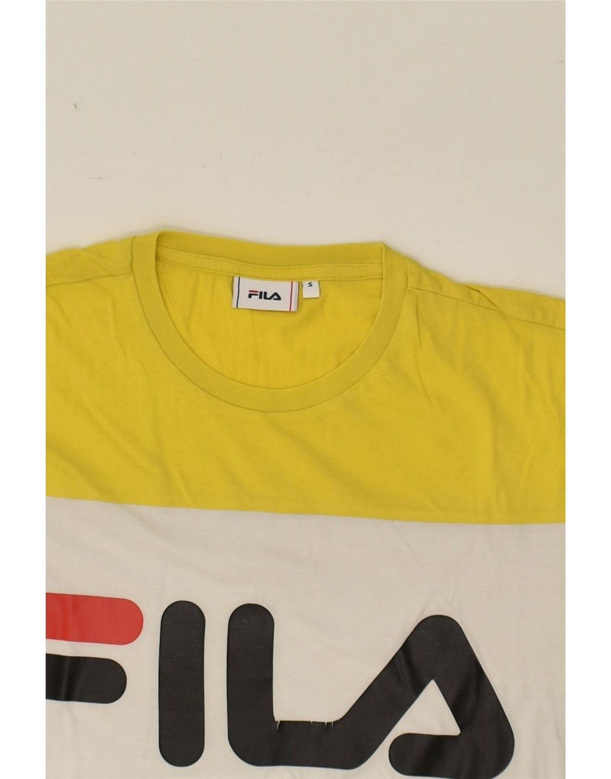 FILA Maglietta Uomo Grafica Top Piccolo Multicolore Colourblock Cotone BG21