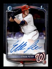 ETHAN PETRY 2025 BOWMAN CHROME NATIONALS ON CARD ROOKIE AUTOGRAPH AUTO RC T7301