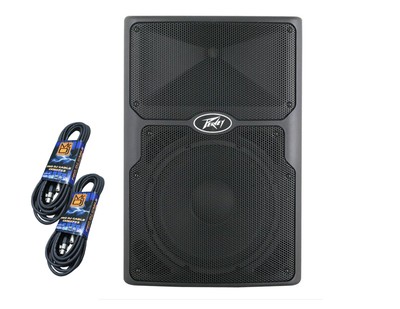Peavey PVXP15 DSP Bluetooth 15'' 980W Powered Speaker 1.4'' Driver+ 2 XLR Cable