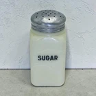 Vintage McKee Custard Glass Sugar Shaker UV Glows 1930s 5"x2"