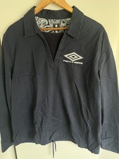 Pretty Green X Umbro Drill Top Mens M Medium Blue Oasis Liam Gallagher Festival