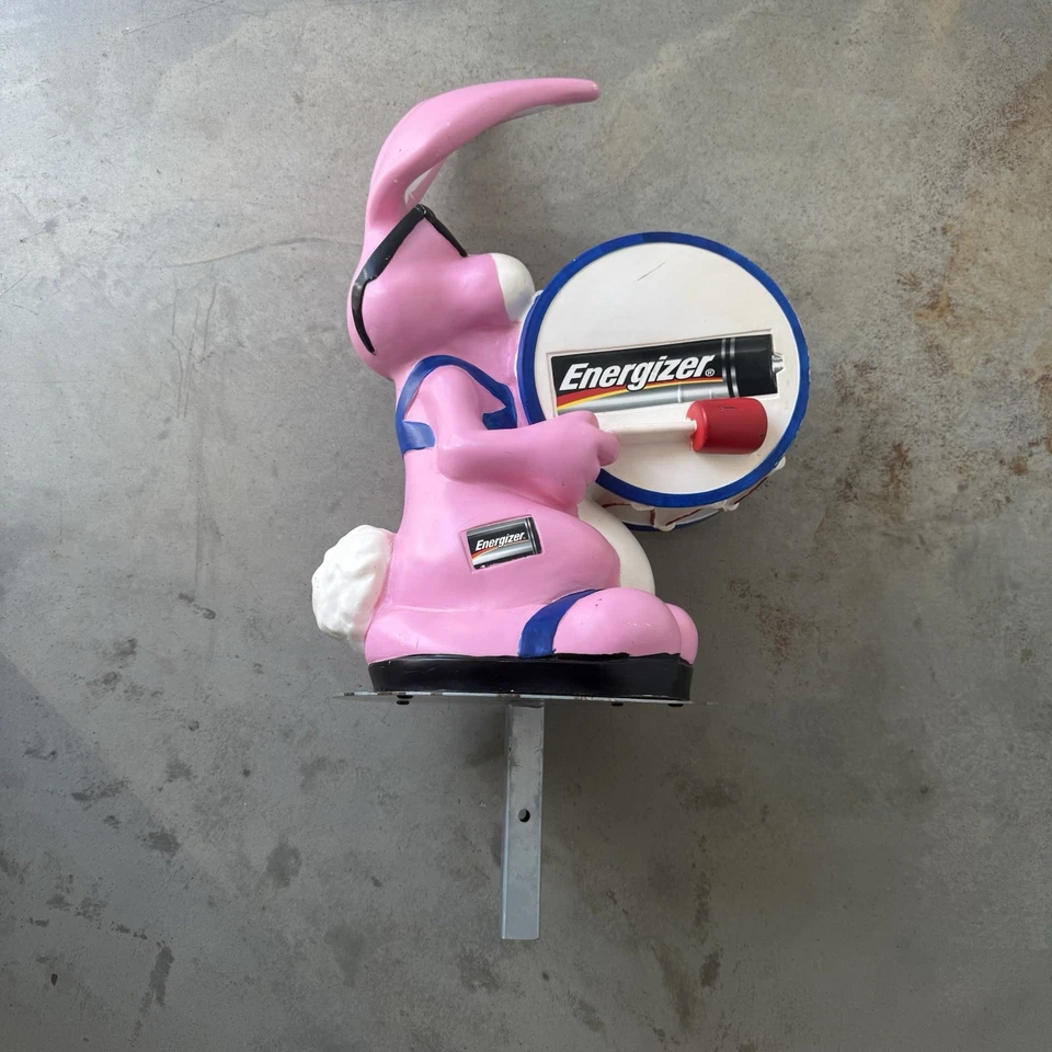 Exhibición de batería Energizer Bunny vintage años 80 molde soplado tienda minorista 2 pies 2 pulgadas Foto 2 de 4