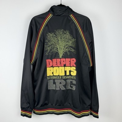 LRG Lifted Research Group Track Jacket 2XL Embroidered Skateboard Rap Y2K RARE