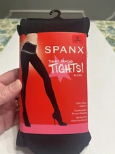 SPANX Tummy Taming Tights Size B NWT very black NEW