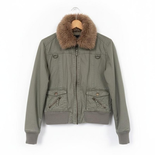 Women Falmer Heritage Jacket Khaki Cotton 38 / M /