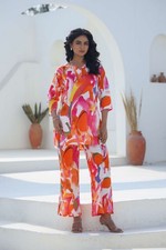 Multicolor Cotton Co-Ord Set for Women 2pc Matching Top Bottom Outfit