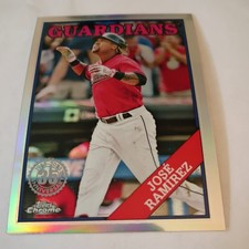2023 Topps Chrome Baseball 35th Anniversary # 88BC-17 Jose Ramirez Guardians