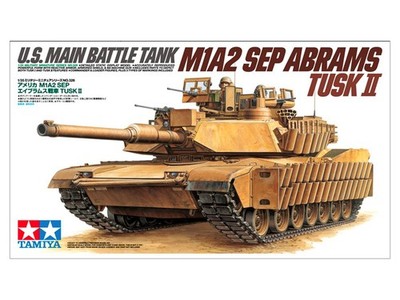 Tamiya U.S Main Battle Tank M1A2 SEP Abrams Tusk II (35326) Modellbausatz im Maßstab 1:35