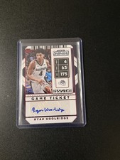 2020-21  Draft Picks -   Autographs Ryan Woolridge #126 Game Ticket Red (AU, RC)