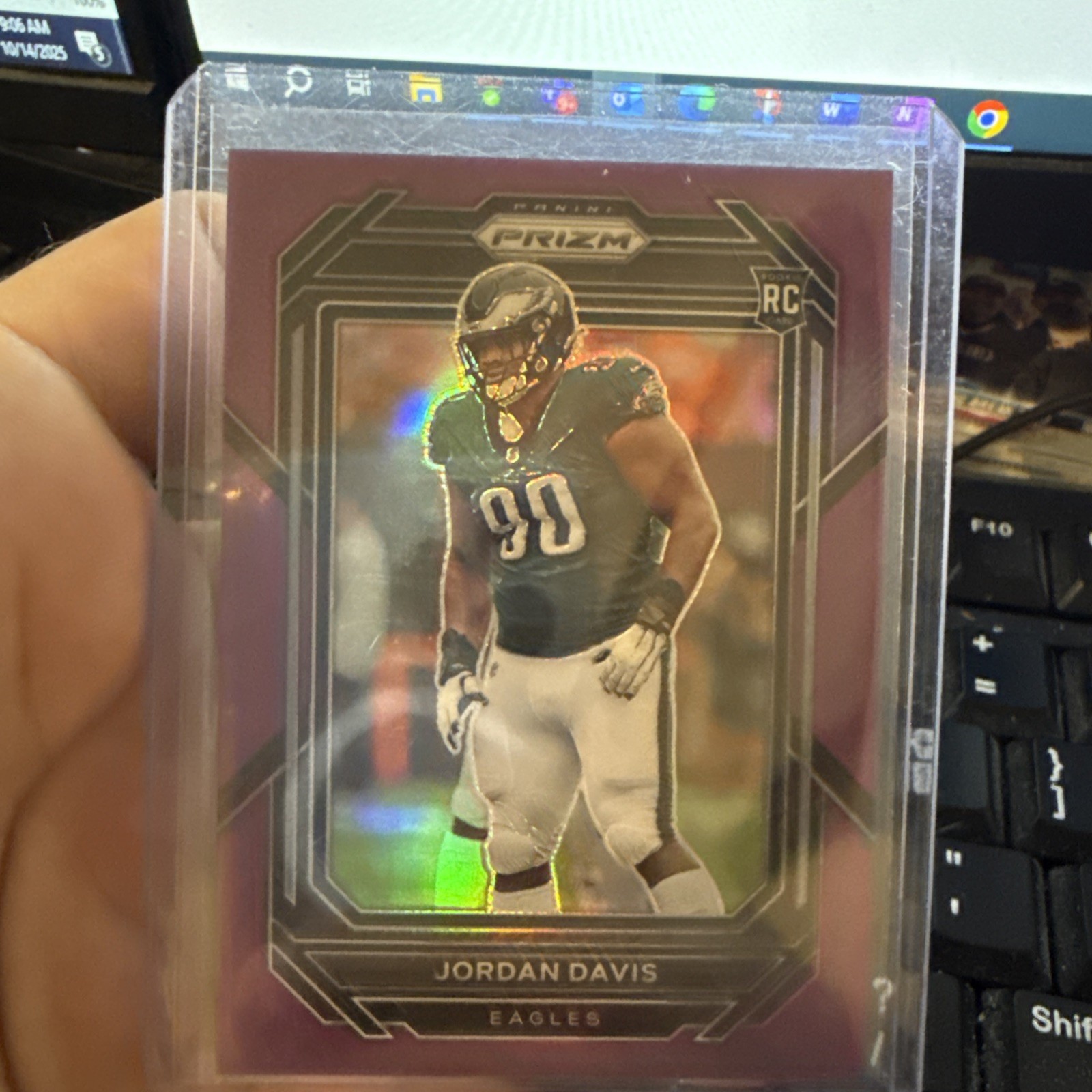 2022 Panini Prizm - #371 Jordan Davis Purple /125 RC