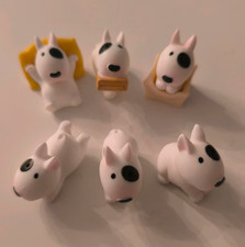 Süße, kleine Bullterrier Figuren - 6 Stück