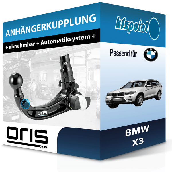 FüR Bmw X3 09.2010-02.2014 Oris AnhäNgerkupplung Abnehmbar Neu-image