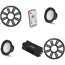 Kicker 48PXA6001 Weatherproof Powersport Mono Amp  2 10" 4 Ohm Free-Air Ma...