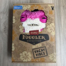 9" Fuggler VACAY VIBES Plush Sketchy Squirrel Pink Zuru Funny Ugly Monster New