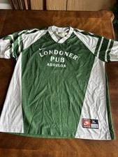 Nike Vintage Soccer Football Jersey Men Size XL Green/White Londoner Pub