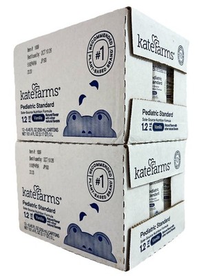 Lot of 2 Kate Farms Organic Plant Based Pediatric 1.2 Sole Souce Vanilla 10/26