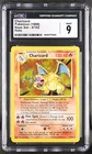 Pokemon Charizard Base Set Unlimited Holo Rare #4 CGC 9 Mint