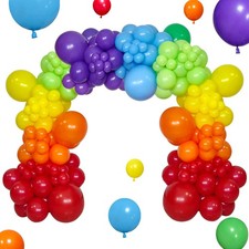 KAWKALSH Rainbow Balloon Arch Kit 111Pcs 18 12 5 Inch Latex Colorful Party Ba...