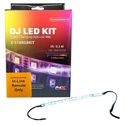 X-Static X-S18RGBKIT 12'' Inch RGB LED Light Tape Strip Kit