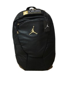 jordan retro 12 backpack black and gold
