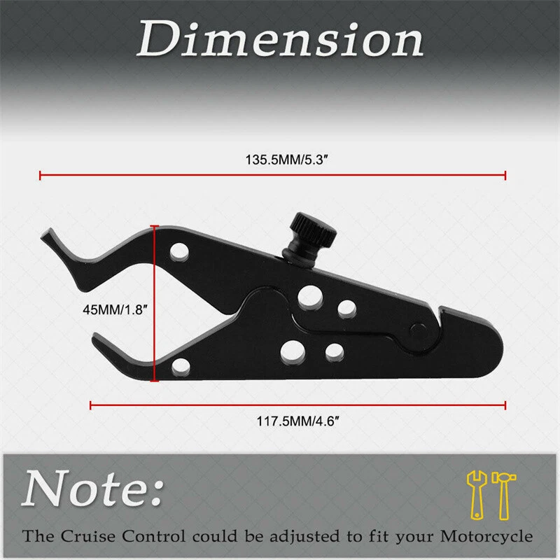 Retenedor de asistencia de bloqueo del acelerador de control de crucero para motocicleta ajuste universal para Honda Foto 3 de 4
